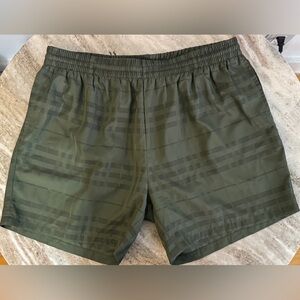 $400 BURBERRY Men's Sport Swim Shorts Trunks Sz XL Green/Black
